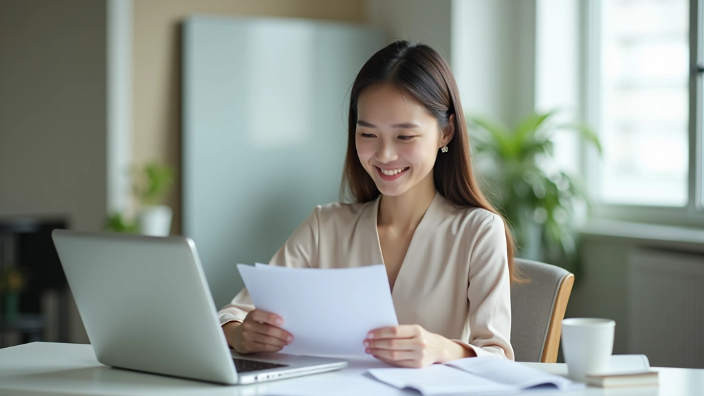 Person reviewing financial goals and emergency fund progress